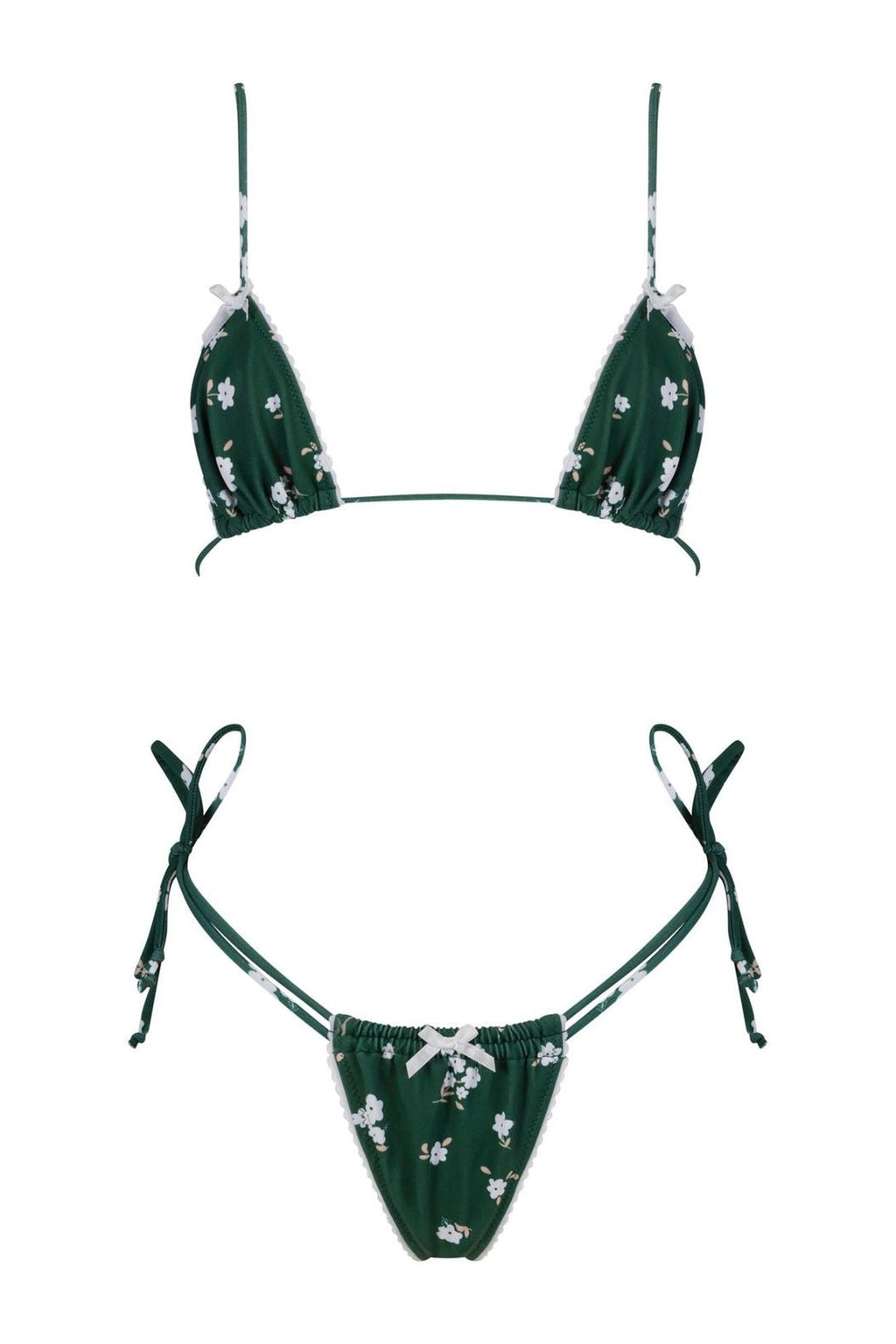 GREEN FLOWERS BIKINI – קשירה