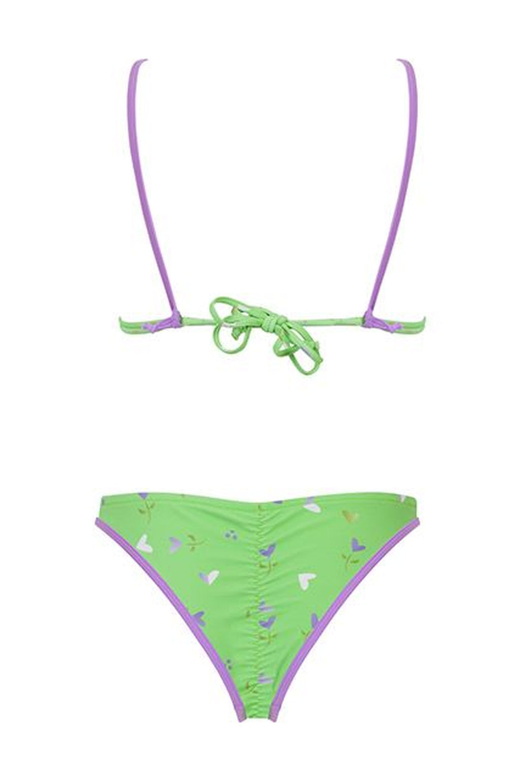 PURPLE GREEN FLORA BIKINI