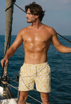 MEN SWIM SHORT YELLOW