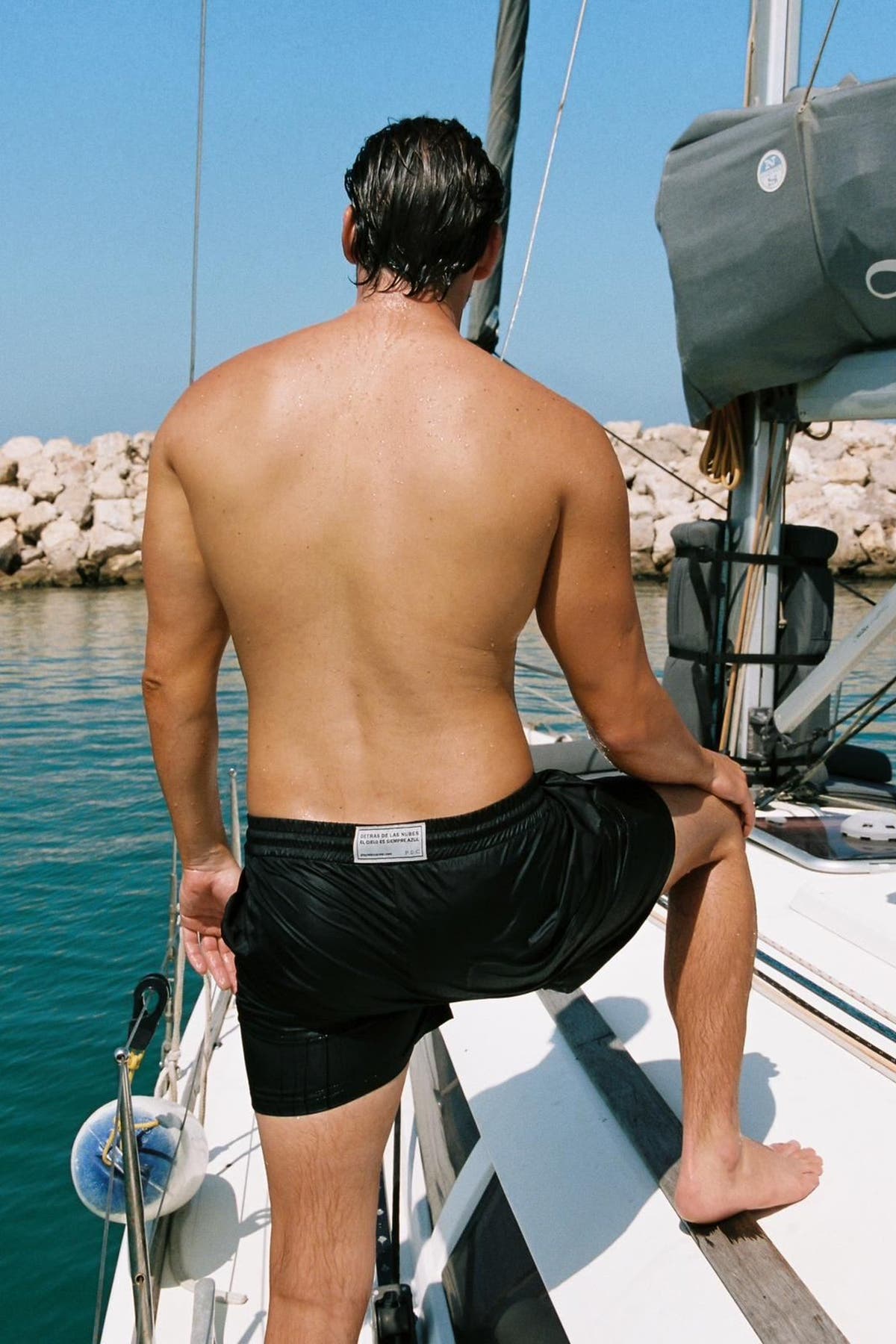 MEN SWIM SHORT BLACK