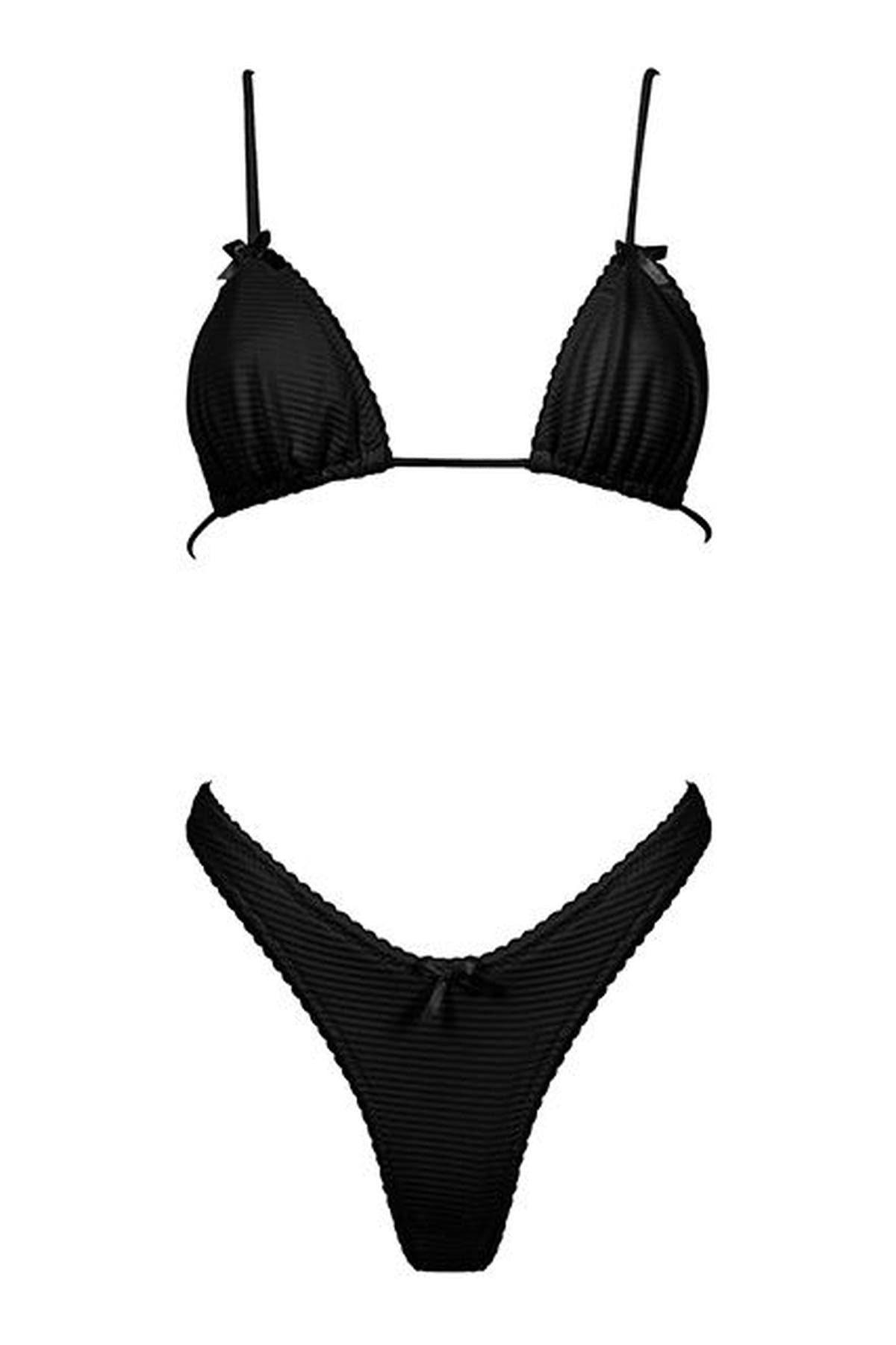 BLACK TRIANGLES BIKINI