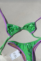 PURPLE GREEN FLORA BIKINI