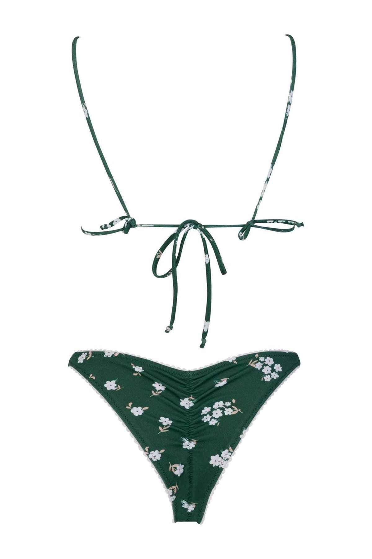 GREEN FLOWERS BIKINI