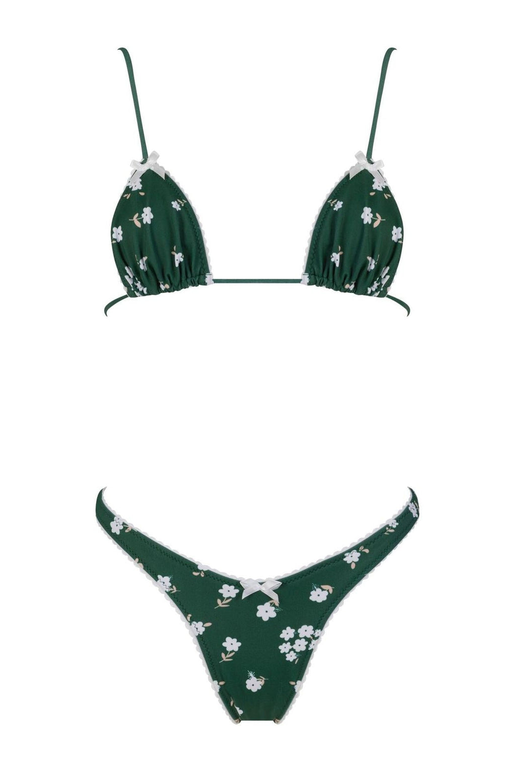 GREEN FLOWERS BIKINI