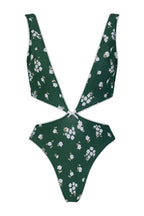 ONE PIECE GREEN FLOWERS