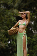 PURPLE GREEN FLORA BIKINI