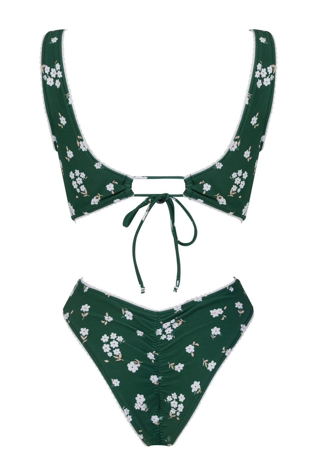 ONE PIECE GREEN FLOWERS