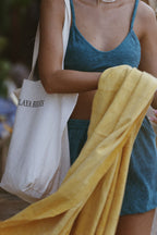 BOTTLE GREEN TOWEL PANTS