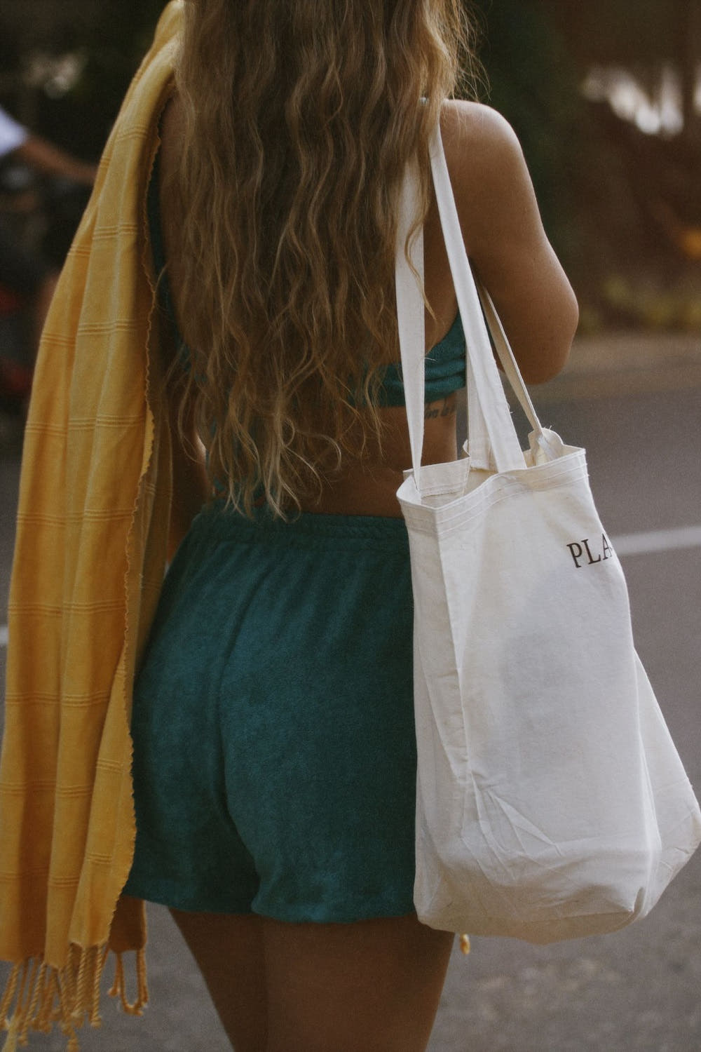 BOTTLE GREEN TOWEL PANTS