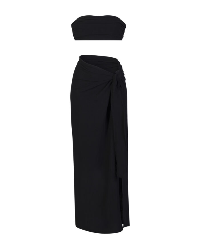 VACATION SET - BLACK - פשתן